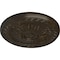Ekena Millwork Randee Ceiling Medallion (Fits Canopies up to 3 7/8"), 20"OD x 1 3/8"P, Stone Hearth Crackle CM20HASHC - alternate 2